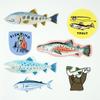 Okataoka Greeting Life Sticker Pack Fishing OKCK-46 Pink view 2