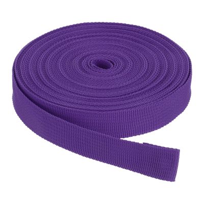 Rebower Nylon Webbing Strap, 10 Yards x 7/8 Inch Polypropylene Webbing Lightweight Strapping Backpack Band for DIY Gear Repair Outdoor Luggage Cargo Straps, Dark Purple