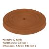 Rebower Nylon Webbing Strap, 50 Yards x 7/8 Inch Polypropylene Webbing Lightweight Strapping Backpack Band for DIY Gear Repair Outdoor Luggage Cargo Straps, Brown view 2