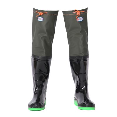 JCWGLY Men Women Hip Waders Lightweight Waterproof Fishing Boots Wader Rain Boots for Outdoor Work, Comfortable Warm(10.5)