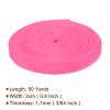 Rebower Nylon Webbing Strap, 50 Yards x 7/8 Inch Polypropylene Webbing Lightweight Strapping Backpack Band for DIY Gear Repair Outdoor Luggage Cargo Straps, Rose Pink view 2
