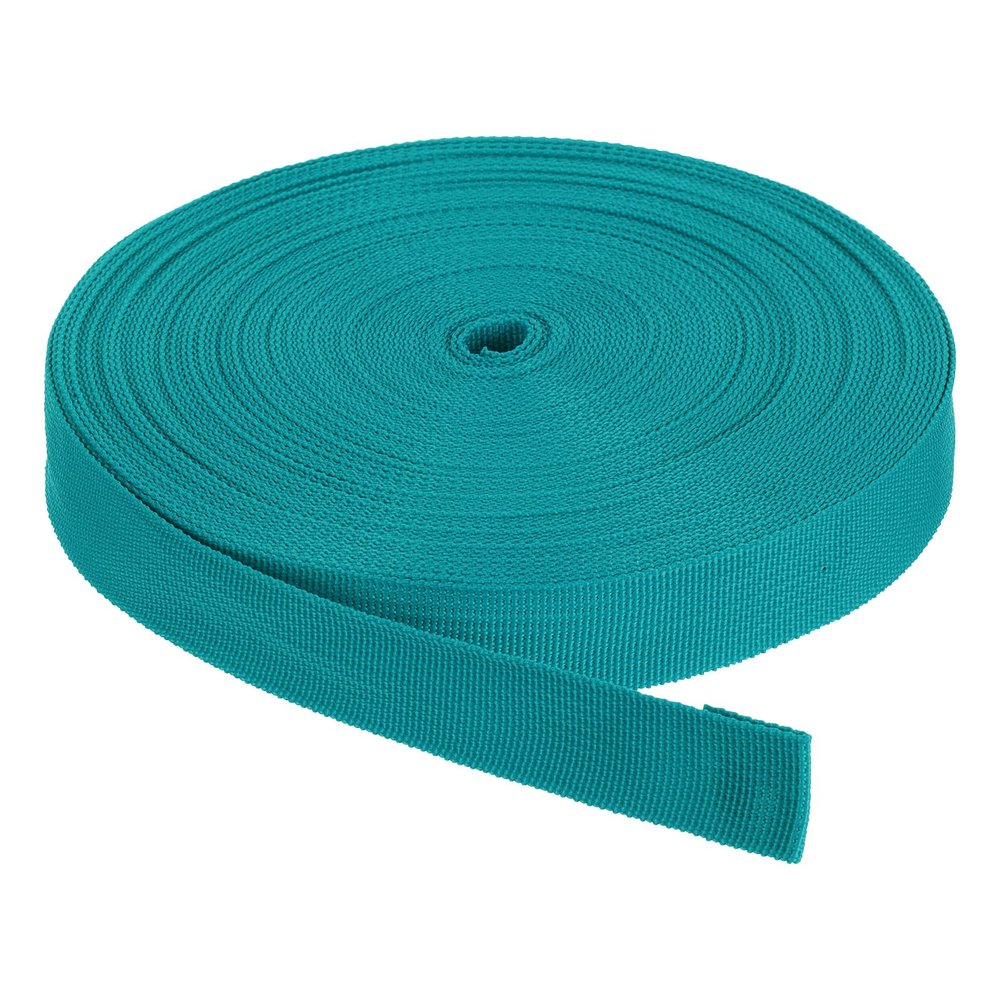 Rebower Nylon Webbing Strap, 50 Yards x 1 Inch Polypropylene Webbing Lightweight Strapping Backpack Band for DIY Gear Repair Outdoor Luggage Cargo Straps, Dull Green