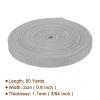Rebower Nylon Webbing Strap, 50 Yards x 7/8 Inch Polypropylene Webbing Lightweight Strapping Backpack Band for DIY Gear Repair Outdoor Luggage Cargo Straps, Light Grey view 2