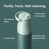 LARQ PureVis 2 Self Cleaning Water Bottle - UV Water Purifier with Filter Straw, Smart App Hydration Tracking, Insulated Stainless Steel - Eucalyptus Green, 23 Oz view 2
