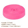 Rebower Nylon Webbing Strap, 10 Yards x 1 Inch Polypropylene Webbing Lightweight Strapping Backpack Band for DIY Gear Repair Outdoor Luggage Cargo Straps, Rose Pink view 2