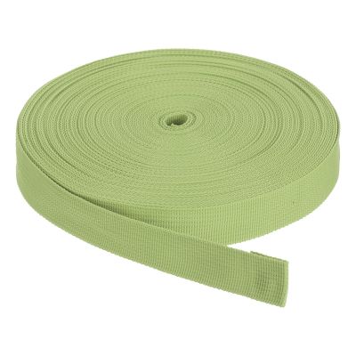 Rebower Nylon Webbing Strap, 25 Yards x 1 Inch Polypropylene Webbing Lightweight Strapping Backpack Band for DIY Gear Repair Outdoor Luggage Cargo Straps, Light Green