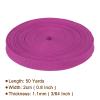 Rebower Nylon Webbing Strap, 50 Yards x 7/8 Inch Polypropylene Webbing Lightweight Strapping Backpack Band for DIY Gear Repair Outdoor Luggage Cargo Straps, Rose Red view 2
