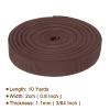 Rebower Nylon Webbing Strap, 10 Yards x 7/8 Inch Polypropylene Webbing Lightweight Strapping Backpack Band for DIY Gear Repair Outdoor Luggage Cargo Straps, Deep Brown view 2
