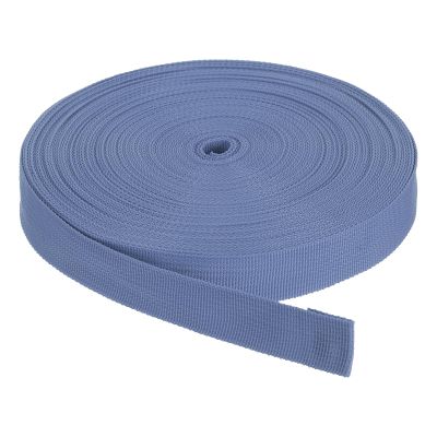 Rebower Nylon Webbing Strap, 50 Yards x 1 Inch Polypropylene Webbing Lightweight Strapping Backpack Band for DIY Gear Repair Outdoor Luggage Cargo Straps, Dull Blue