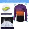 CGJSY Men's Mountain Bike Jersey Shirt Long Sleeve Off-Road Motocross Downhill Cycling Jersey Men's Racing Jersey Quick-Dry(Purple,X-Small) view 3