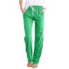 Lmdudan Cotton Linen Pants for Women Drawstring Elastic Waist Trousers Fashion Solid Color Lounge Vacation Pants with Pockets view 2