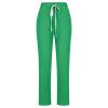 Lmdudan Cotton Linen Pants for Women Drawstring Elastic Waist Trousers Fashion Solid Color Lounge Vacation Pants with Pockets view 3