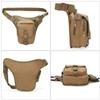 LYCZMY Tactical Drop Leg Pouch Bag Thigh Bag Pack Military Waist Bag Pack For Motorcycle Racing Bike Cycling Hiking horse Riding (Mud Color) view 2
