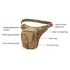 LYCZMY Tactical Drop Leg Pouch Bag Thigh Bag Pack Military Waist Bag Pack For Motorcycle Racing Bike Cycling Hiking horse Riding (Mud Color) view 4