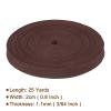 Rebower Nylon Webbing Strap, 25 Yards x 7/8 Inch Polypropylene Webbing Lightweight Strapping Backpack Band for DIY Gear Repair Outdoor Luggage Cargo Straps, Deep Brown view 2