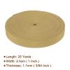 Rebower Nylon Webbing Strap, 25 Yards x 1 Inch Polypropylene Webbing Lightweight Strapping Backpack Band for DIY Gear Repair Outdoor Luggage Cargo Straps, Khaki view 2