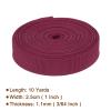 Rebower Nylon Webbing Strap, 10 Yards x 1 Inch Polypropylene Webbing Lightweight Strapping Backpack Band for DIY Gear Repair Outdoor Luggage Cargo Straps, Wine Red view 2