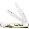 Case XX WR POCKET KNIFE, TUGBOAT CAPTAIN NATURAL BONE TRAPPER, 4 1/8 INCHES CLOSED, ITEM #1067692 view 1