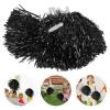 ibasenice 10pcs Reusable Cheerleading Pompoms Handles Handheld Cheer Props for Sports Events and Parties Eye-catching Pet Material for Daily Cheer Activities view 2