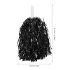 ibasenice 10pcs Reusable Cheerleading Pompoms Handles Handheld Cheer Props for Sports Events and Parties Eye-catching Pet Material for Daily Cheer Activities view 3
