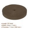 Rebower Nylon Webbing Strap, 25 Yards x 1 Inch Polypropylene Webbing Lightweight Strapping Backpack Band for DIY Gear Repair Outdoor Luggage Cargo Straps, Coffee view 2