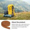 Rebower Nylon Webbing Strap, 10 Yards x 1 Inch Polypropylene Webbing Lightweight Strapping Backpack Band for DIY Gear Repair Outdoor Luggage Cargo Straps, Brown view 3