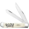 Case XX WR POCKET KNIFE, BAKER NATURAL SMOOTH BONE TRAPPER, 4 1/8 INCHES CLOSED, ITEM #144512 view 1