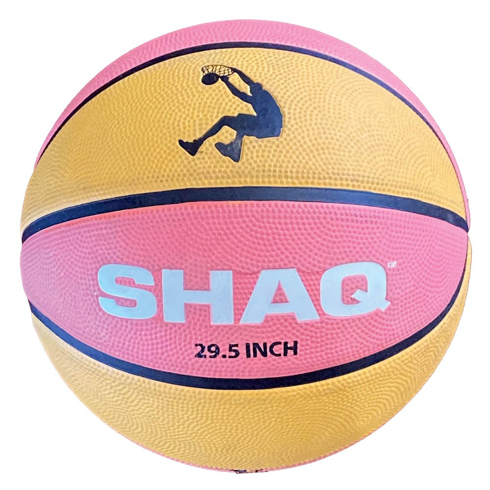 Shaq Official Size 7, 29.5" Composite Basketball - High Durability Indoor/Outdoor with Grip Surface and Mini Pump