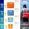 Engel UC7 7.5qt Leak-Proof, Air Tight, Drybox Cooler and Small Hard Shell Lunchbox for Men and Women in Black with Blue Interior view 4