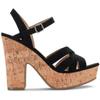 Sun + Stone Womens Naomii Faux Suede Strappy Heels Black 10 Medium (B,M) view 2