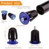VANSIHO Bike Handlebar Ends Caps with Screw (BLUE), Small view 3