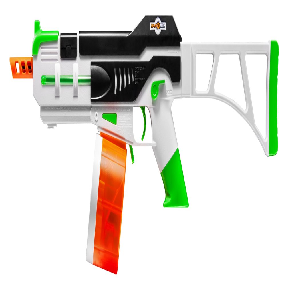 SplatRball 1200 Pyro Glow-in-The-Dark Gel Ball Water Bead Blaster Gun Kit. Splat R Ball Everything with The Electric Blaster able to Shoot up to 225fps! Splatter Gun