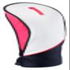 Majek Navy Blue Pink White and Black Golf Clubs Premium Protective 460cc Driver Head Cover Fits for Most Brands (#1) view 1