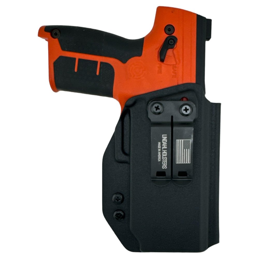 IWB Compatible with Byrna LE Launcher Holster - Optic Ready - Inside The Waistband Concealed Carry - Adjustable Cant and Retention Kydex Holster - Made in The USA (Black, Right Hand)
