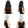Women Lace Traditional Mass Catholic Mass Church Veil Embroidery Mantilla Triangle Mantilla Veil Latin Mass Veil view 2