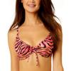 Salt + Cove Womens Juniors Printed Underwire Bikini Swim top Orange XL view 1