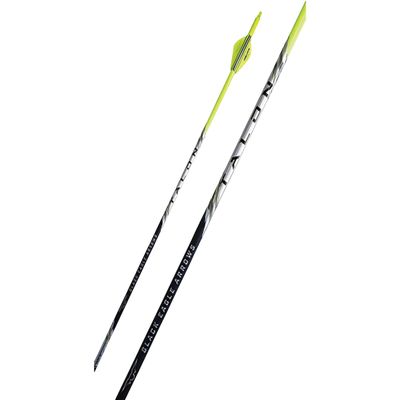 Black Eagle Talon Crested Hunting Arrows, Premium Carbon, Durable, Lightweight, 2445 ID, Assorted Spines and Weights (350.003), Flo Yellow Crdting