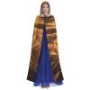 QASNLU Wheat Field print Halloween hooded cape decoration cape costumes for witches, Mardi Gras, Christmas, Black view 2
