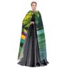 QASNLU Lake with Boats Canoes Park print Halloween hooded cape decoration cape costumes for witches, Mardi Gras, Christmas, Black view 3
