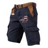 Cargo Shorts for Men 2025 Casual Outdoor Tactical Shorts SolidPatriotic Printed Distressed Washed Military Pants view 1