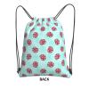 Rqzwdq Cute Animal Snail Pattern Drawstring Bag Backpack Gym Bags With Zipper Pocket Sports Sack Shopping Yoga Travel String Daypacks For Men Women Adult view 2