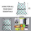 Rqzwdq Cute Animal Snail Pattern Drawstring Bag Backpack Gym Bags With Zipper Pocket Sports Sack Shopping Yoga Travel String Daypacks For Men Women Adult view 3