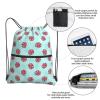 Rqzwdq Cute Animal Snail Pattern Drawstring Bag Backpack Gym Bags With Zipper Pocket Sports Sack Shopping Yoga Travel String Daypacks For Men Women Adult view 4