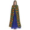 QASNLU Happy carrot print Halloween hooded cape decoration cape costumes for witches, Mardi Gras, Christmas, Black view 2