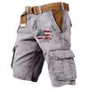 Cargo Shorts for Men 2025 Casual Outdoor Tactical Shorts SolidPatriotic Printed Distressed Washed Military Pants view 1