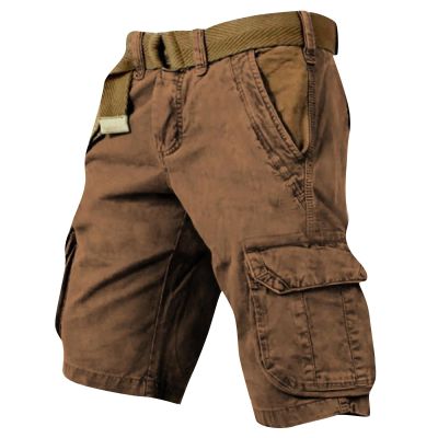 Cargo Shorts for Men 2025 Casual Outdoor Tactical Shorts SolidPatriotic Printed Distressed Washed Military Pants