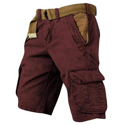 Cargo Shorts for Men 2025 Casual Outdoor Tactical Shorts SolidPatriotic Printed Distressed Washed Military Pants