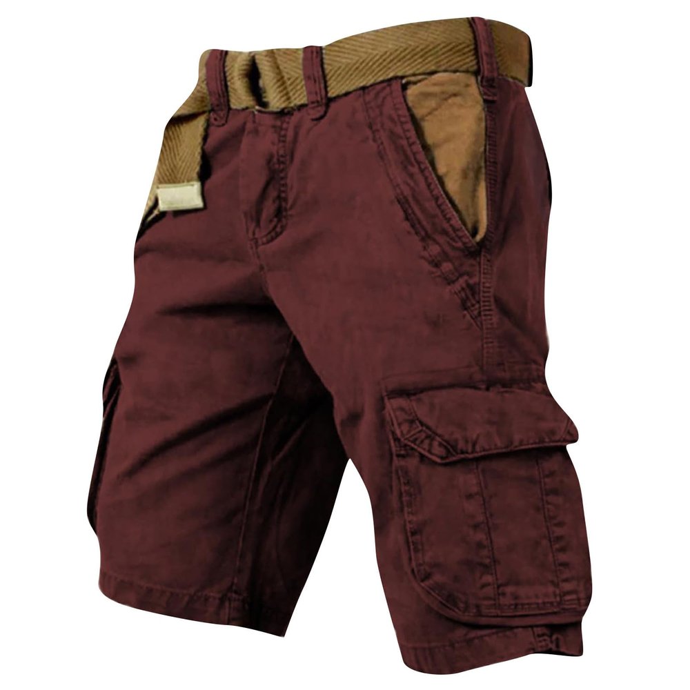 Cargo Shorts for Men 2025 Casual Outdoor Tactical Shorts SolidPatriotic Printed Distressed Washed Military Pants