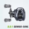 Fishing Reel Shallow Spool Bait Finesse Reel for Trout Ajing Light Game 135g Casting Fishing Reel 6.4:1 8.0:1 Fishing Tackle, Genius 50H view 2