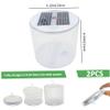 Solar Powered Lantern, Inflatable Solar Lantern, 2PCS Waterproof Solar Camping Lantern with White LEDs, Portable Foldable Solar Lamp with Handle for Camping, Hiking, Travel, Solar Camping Light view 2